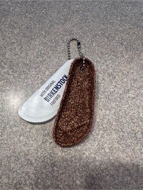 NEW Birkenstock sandal footbed real cork key chain